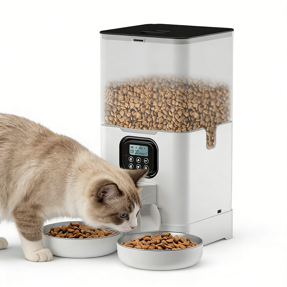 Automatic Cat Feeder 6L Timed - 6L Automatic Smart Pet Feeder Large