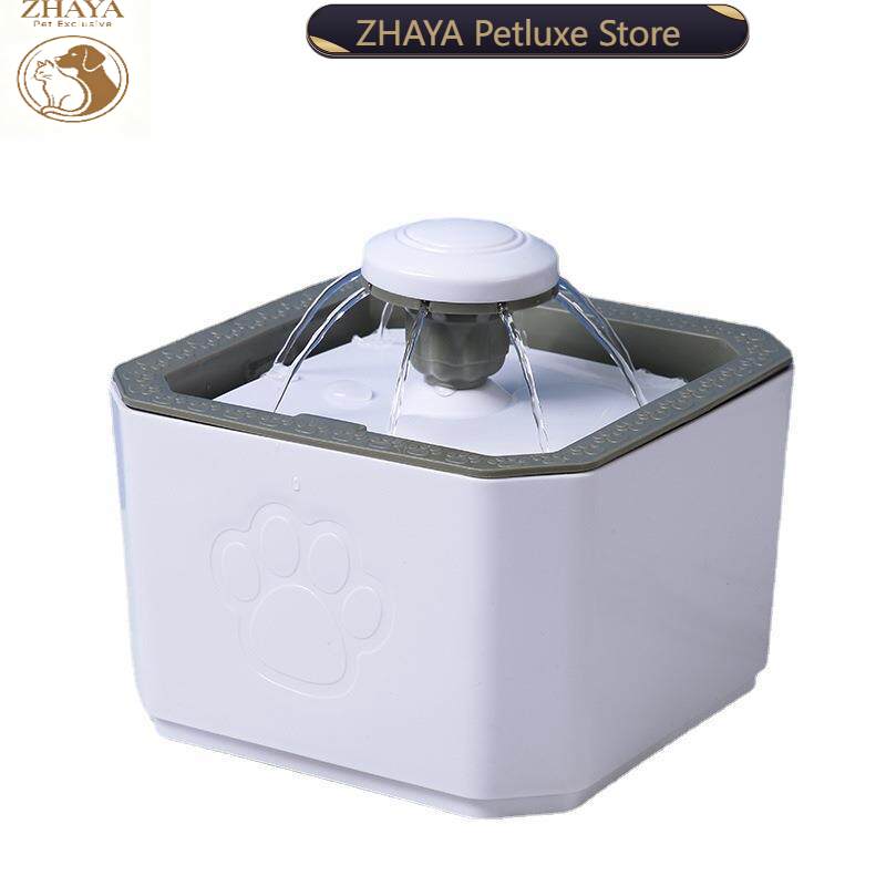 Dog Water Fountain Large - ZHAYA Pet Smart Circulating Water Fountain
