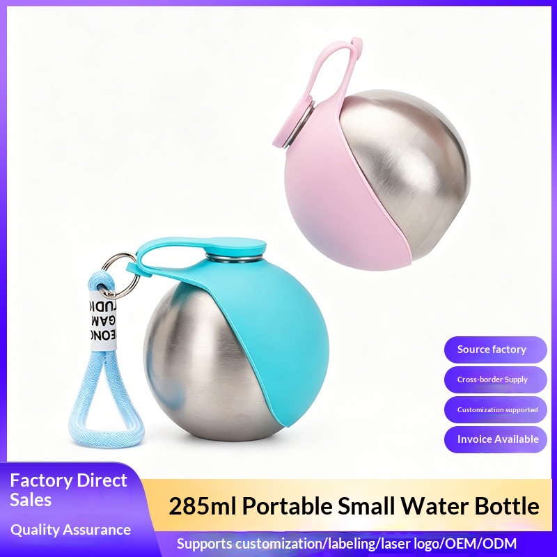Pet Water Fountain Stainless Steel - Portable Stainless Steel Pet Water Bottle,