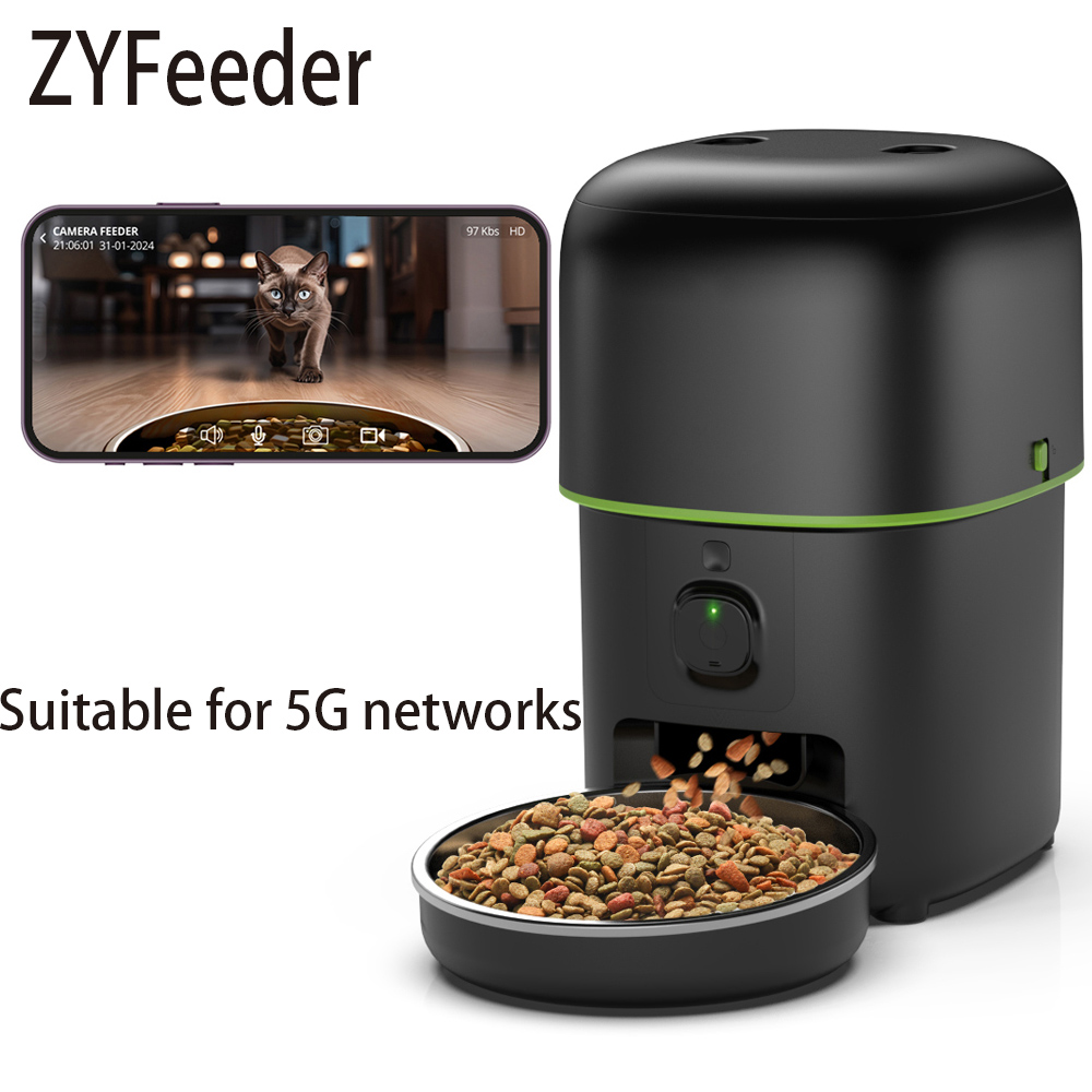 Smart Pet Feeder Camera Wifi - 2L 5G Camera Pet Feeder Automatic