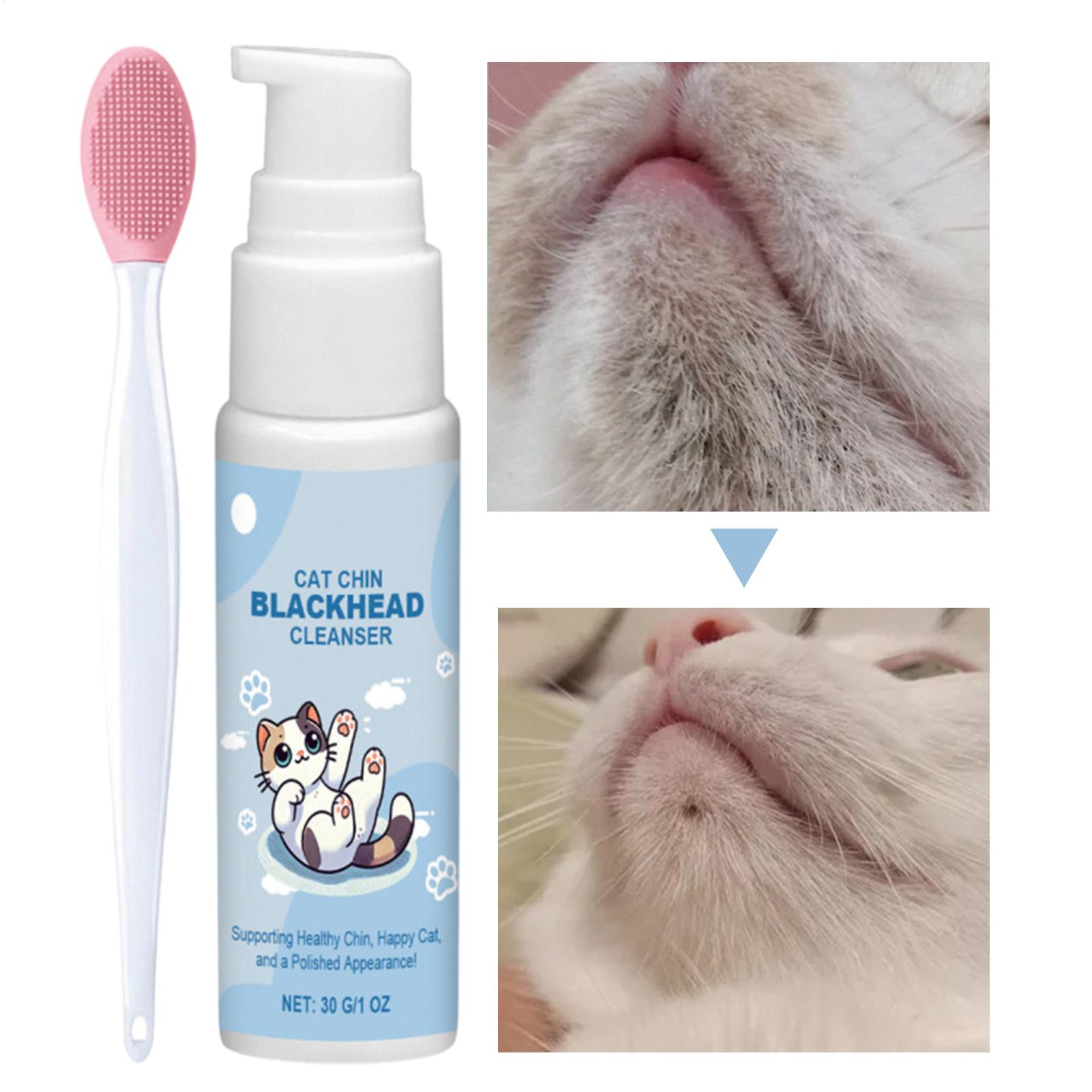 Pet Fountain Cleaning Kit - 30g Pet Chin Cleaner With Toothbrush