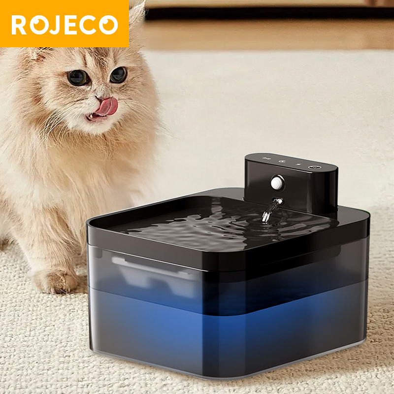 Wireless Pet Water Fountain Battery - ROJECO Wireless Automatic Cat Water Fountain