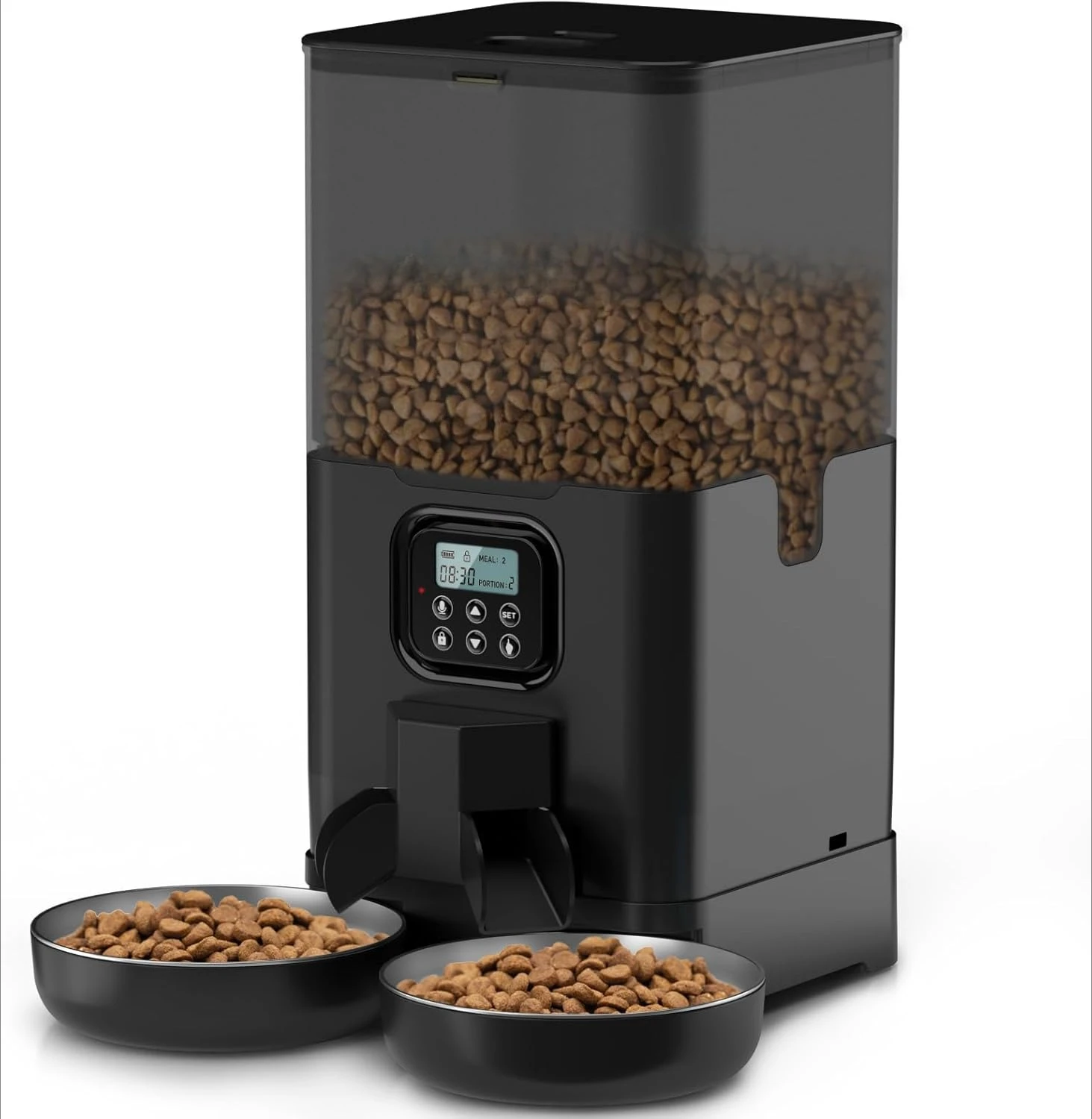 6L Automatic Cat Feeder for Tw - Automatic Cat Feeder 6L Timed 评论和价格