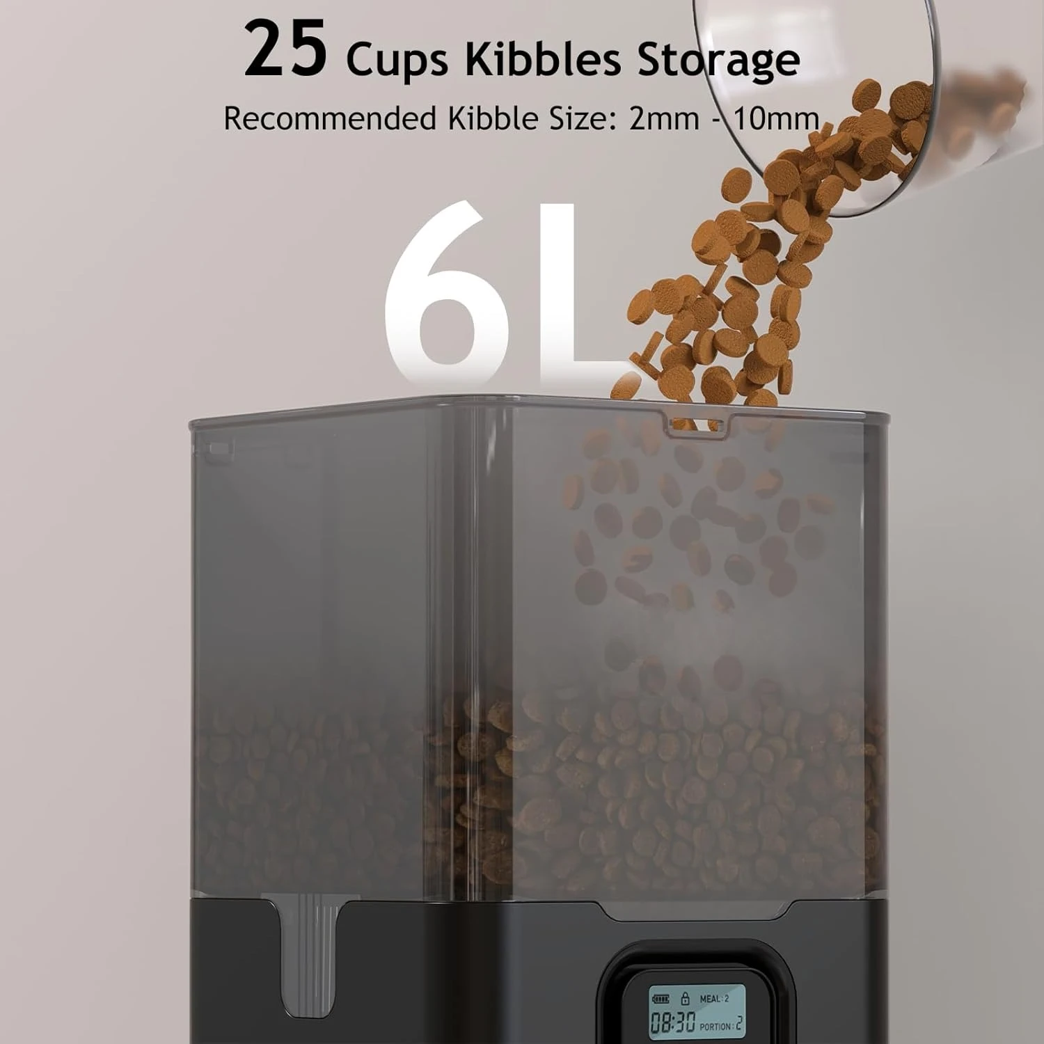 6L Automatic Cat Feeder for Tw - Automatic Cat Feeder 6L Timed 评论和价格