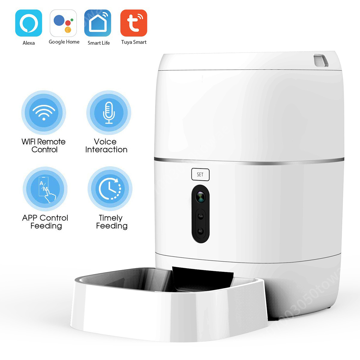 1080P Camera Tuya Smart Wifi A - Automatic Cat Feeder 6L Timed 评论和价格
