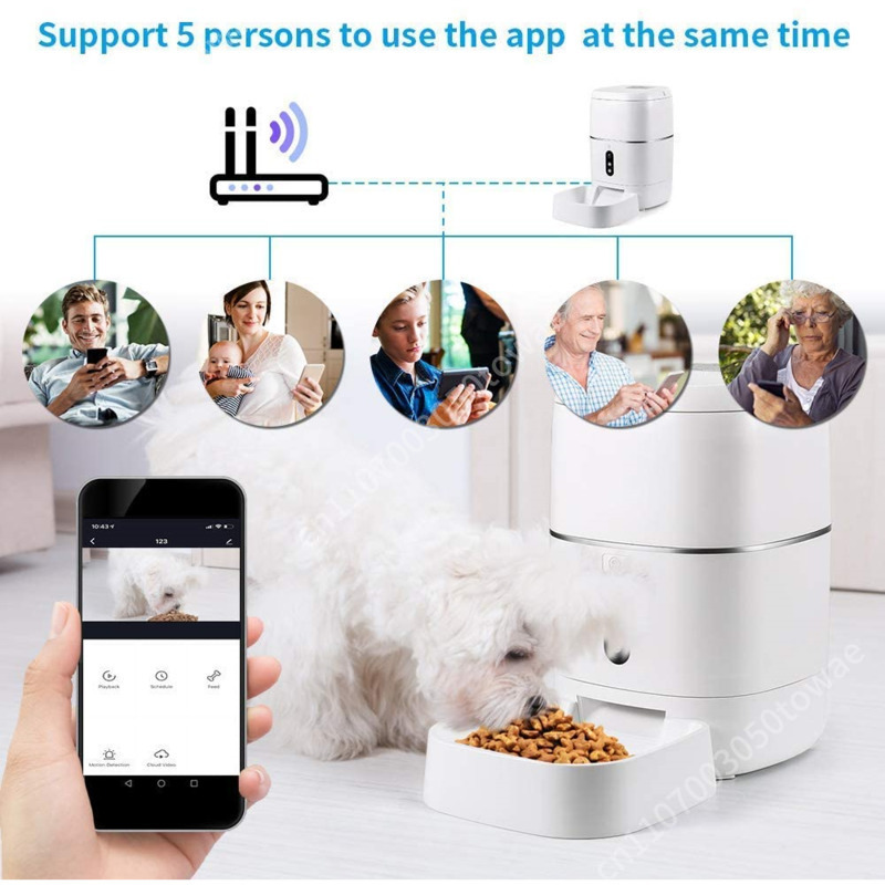 1080P Camera Tuya Smart Wifi A - Automatic Cat Feeder 6L Timed 评论和价格