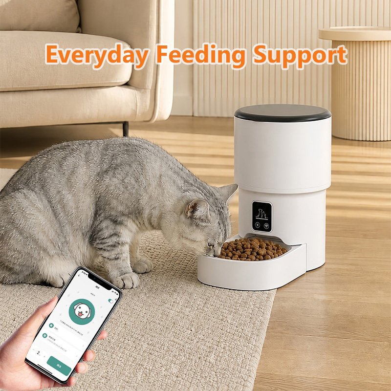 Smart Pet Feeder 4L WiFi Autom - Pet Feeder App Control Portion 评论和价格