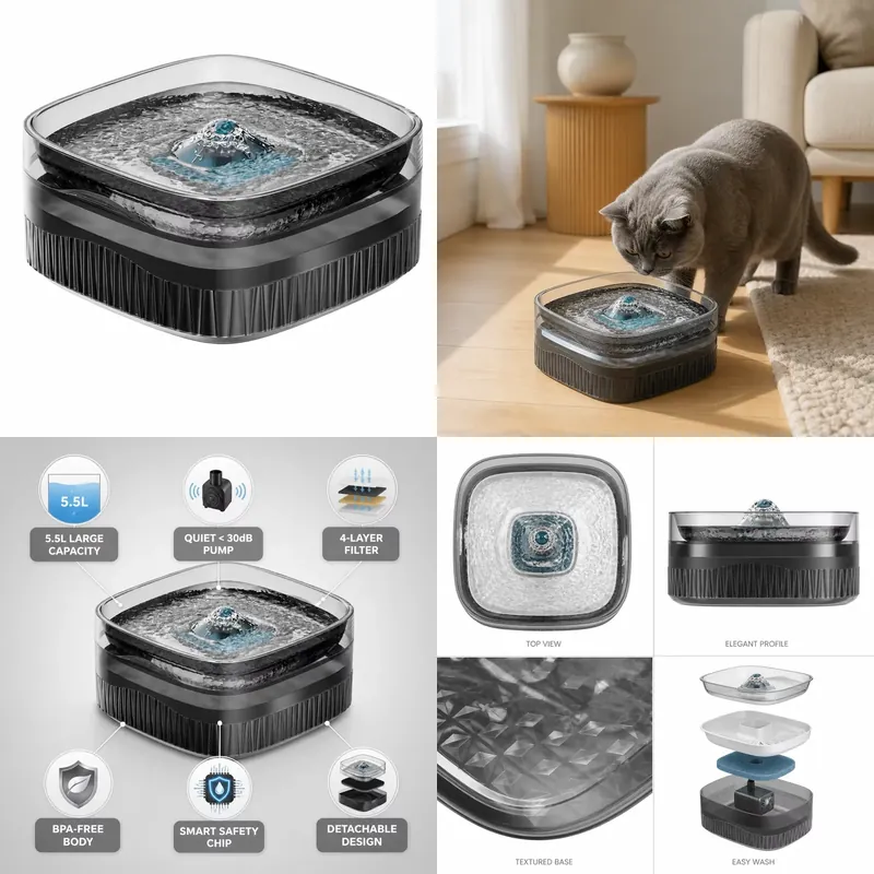 for 5.5L Large Capacity Pet Wa - Dog Water Fountain Large 评论和价格