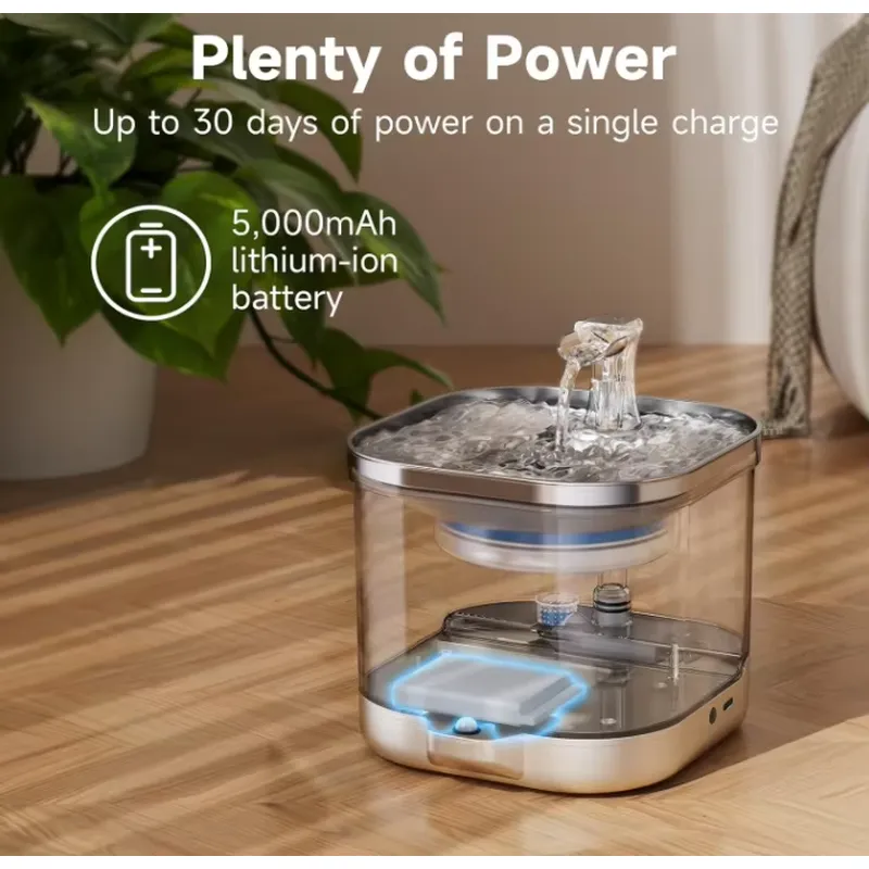 2025 New Wireless Pet Accessor - Wireless Pet Water Fountain Battery 评论和价格