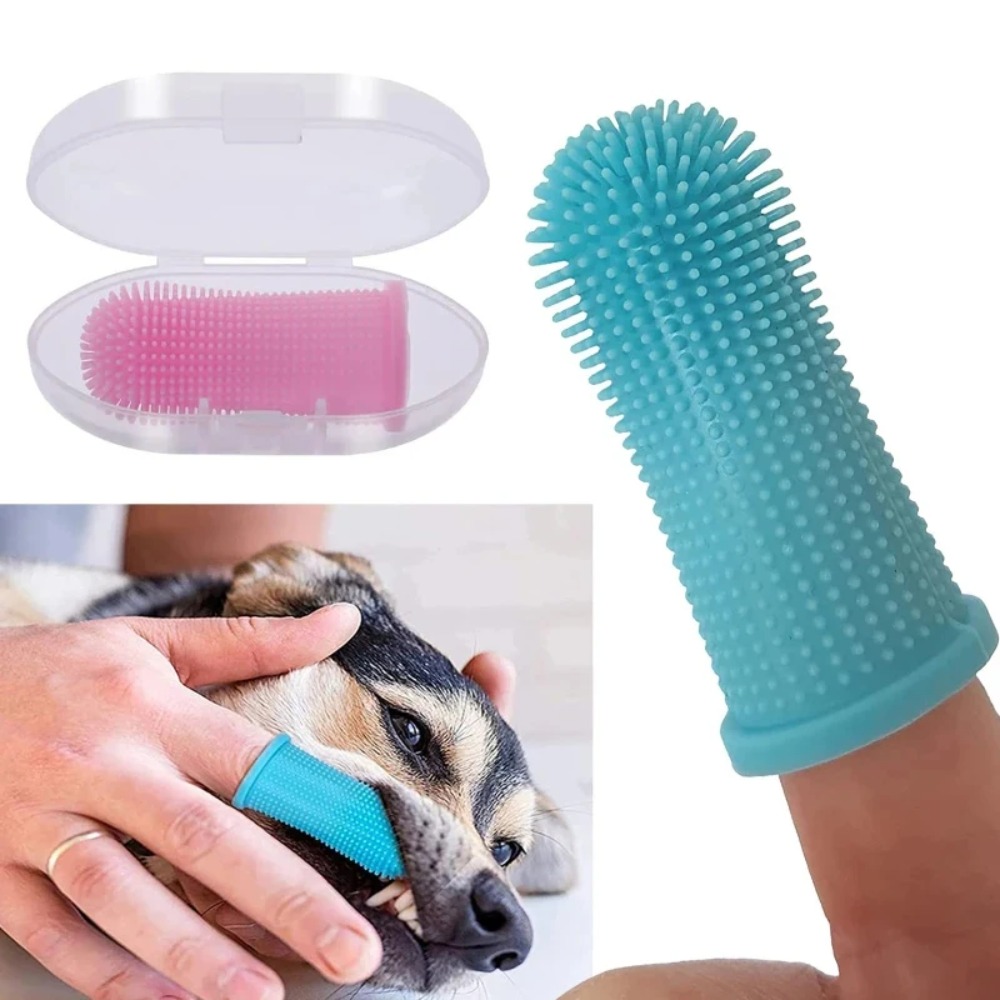 Pet Finger Toothbrush, Silicon - Pet Fountain Cleaning Kit 评论和价格
