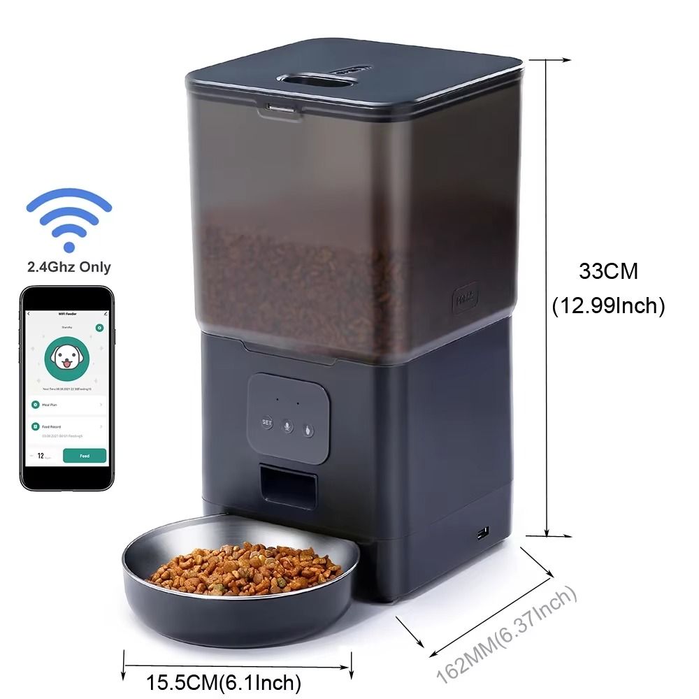 6L Smart Pet Feeder with APP C - Pet Feeder App Control Portion 评论和价格