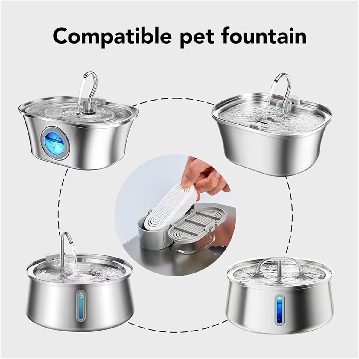 Cat and Dog Drinking Fountain  - Pet Fountain Filter Replacement 评论和价格