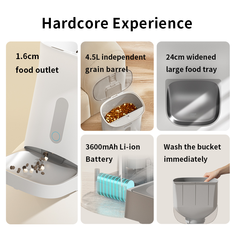 New Series 4.5L Smart Pet Feed - Smart Pet Feeder Camera Wifi 评论和价格