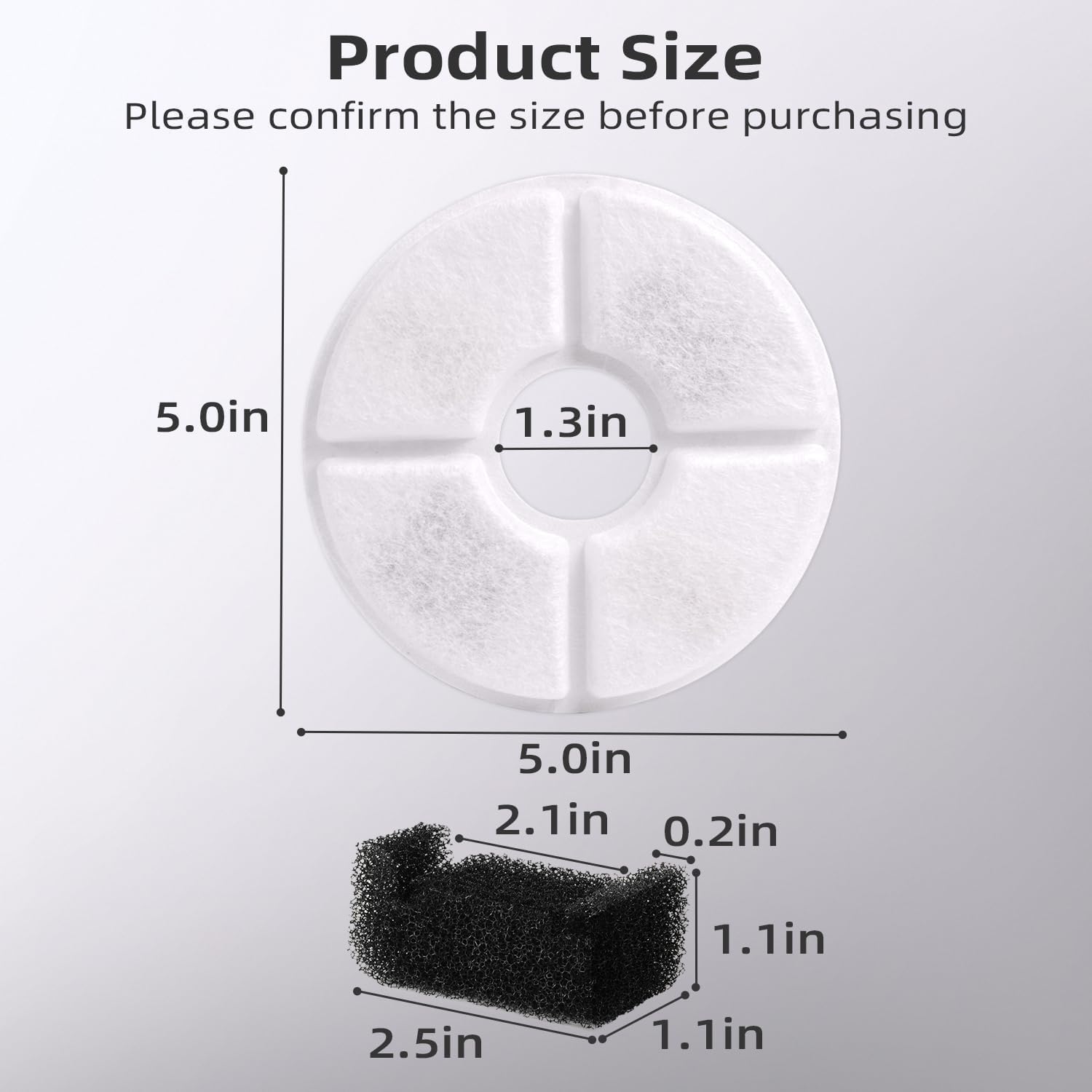 Round Carbon Filters Set Cat D - Pet Fountain Filter Replacement 评论和价格