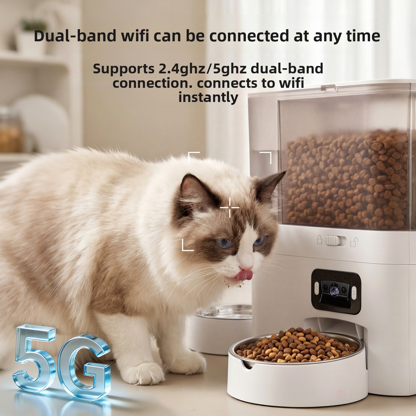 2 In 1 Smart Pet Feeder Water  - Smart Pet Water Fountain Wifi 评论和价格