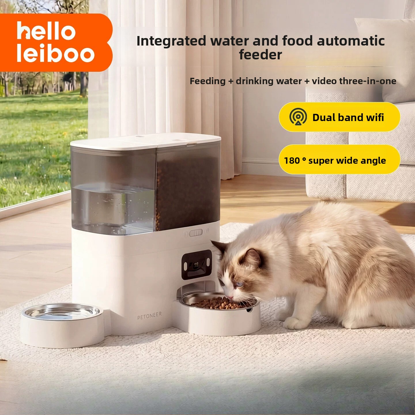 2 In 1 Smart Pet Feeder Water  - Smart Pet Water Fountain Wifi 评论和价格