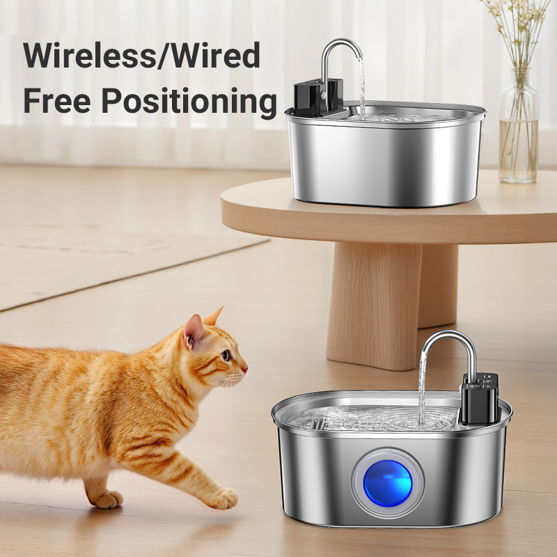 ROJECO Stainless Steel Cat Wat - Smart Pet Water Fountain Wifi 评论和价格