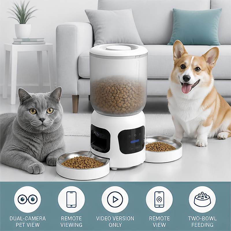 Automatic Smart Pet Feeder Dou - Pet Feeder App Control Portion 评论和价格