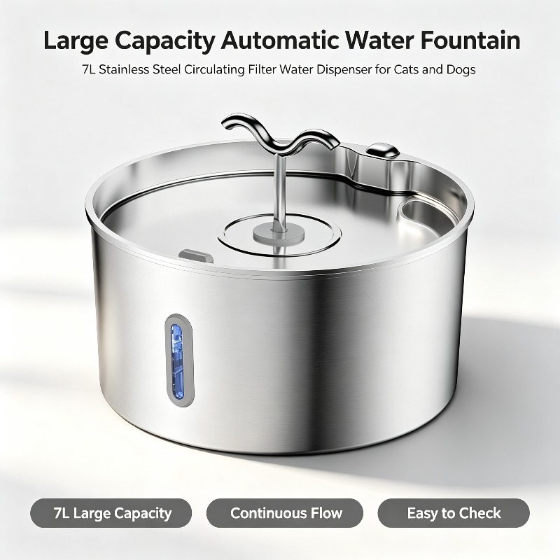 Stainless Steel Pet Water Foun - Dog Water Fountain Large 评论和价格
