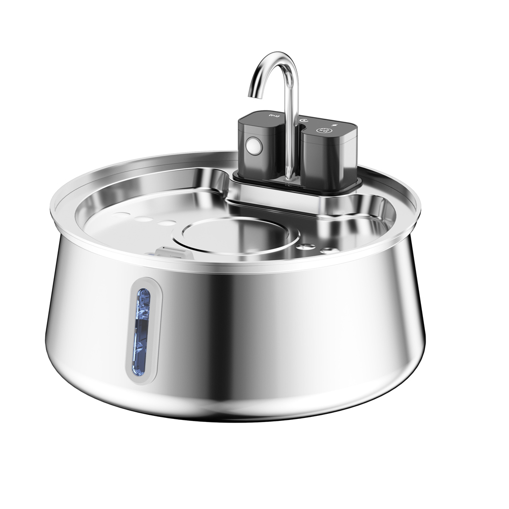 4L Wireless Recharge Stainless - Smart Pet Water Fountain Wifi 评论和价格