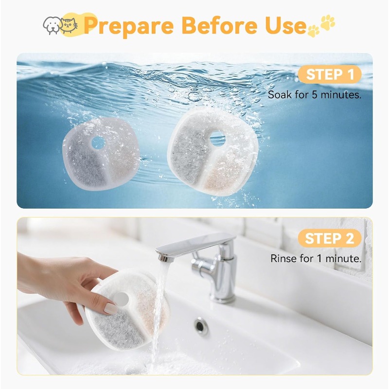 Replacement Refill Filters for - Pet Fountain Filter Replacement 评论和价格