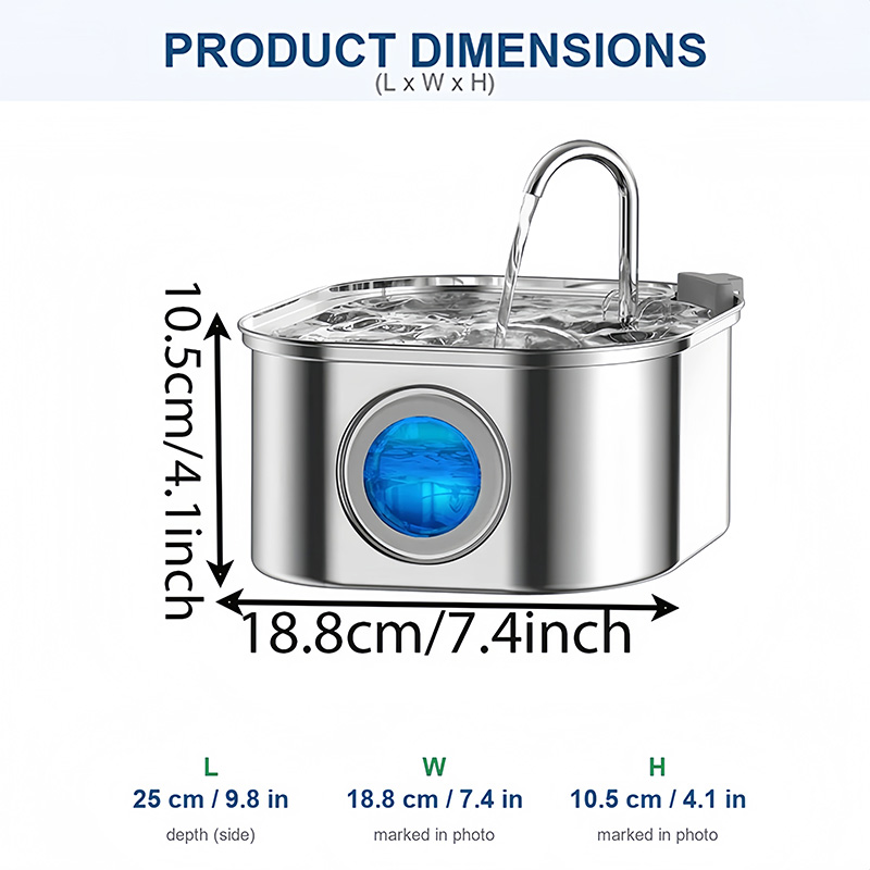 3.2L Pet Water Fountain with F - Automatic Cat Water Dispenser 3L 评论和价格
