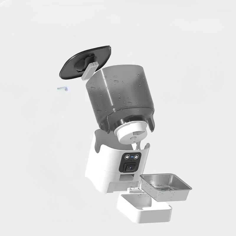 Pet Feeder Automatic with Came - Automatic Cat Feeder 6L Timed 评论和价格