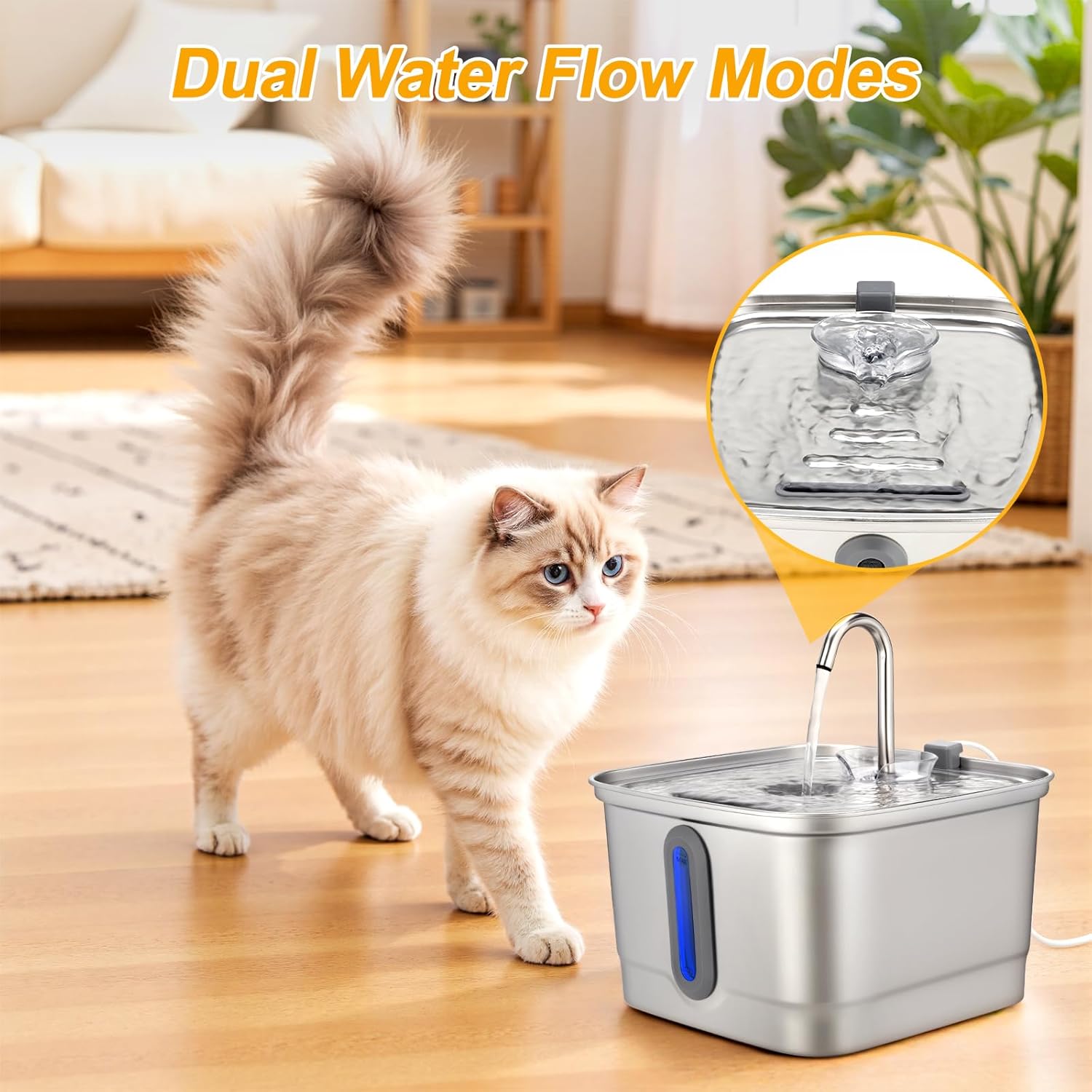 101oz/3L Stainless Steel Cat W - Automatic Cat Water Dispenser 3L 评论和价格