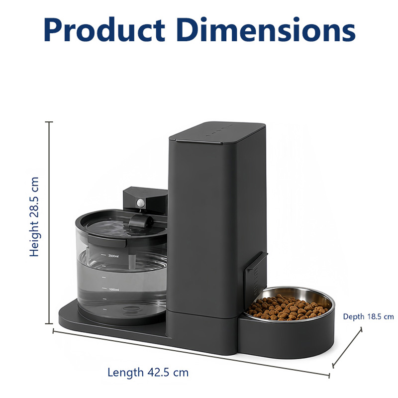 Integrated Pet Feeder 2-in-1 W - Wireless Pet Water Fountain Battery 评论和价格