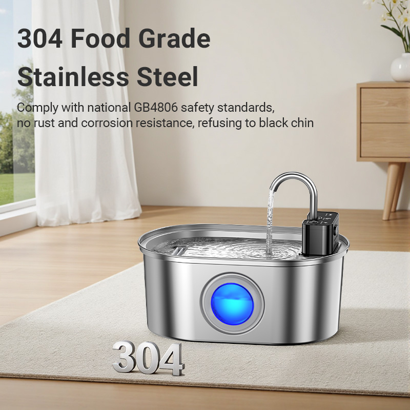 ROJECO Stainless Steel Cat Wat - Smart Pet Water Fountain Wifi 评论和价格