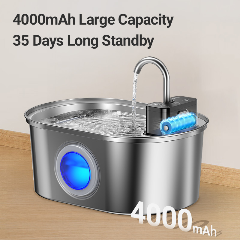 ROJECO Stainless Steel Cat Wat - Smart Pet Water Fountain Wifi 评论和价格