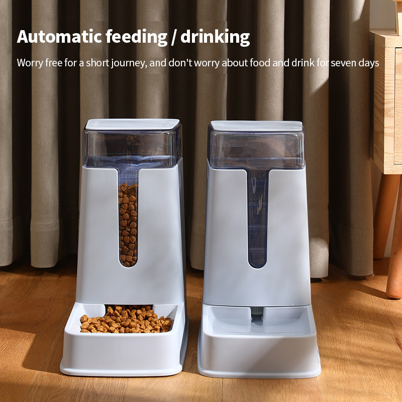 3.5L Auto Food Feeder Dispense - Dog Water Fountain Large 评论和价格