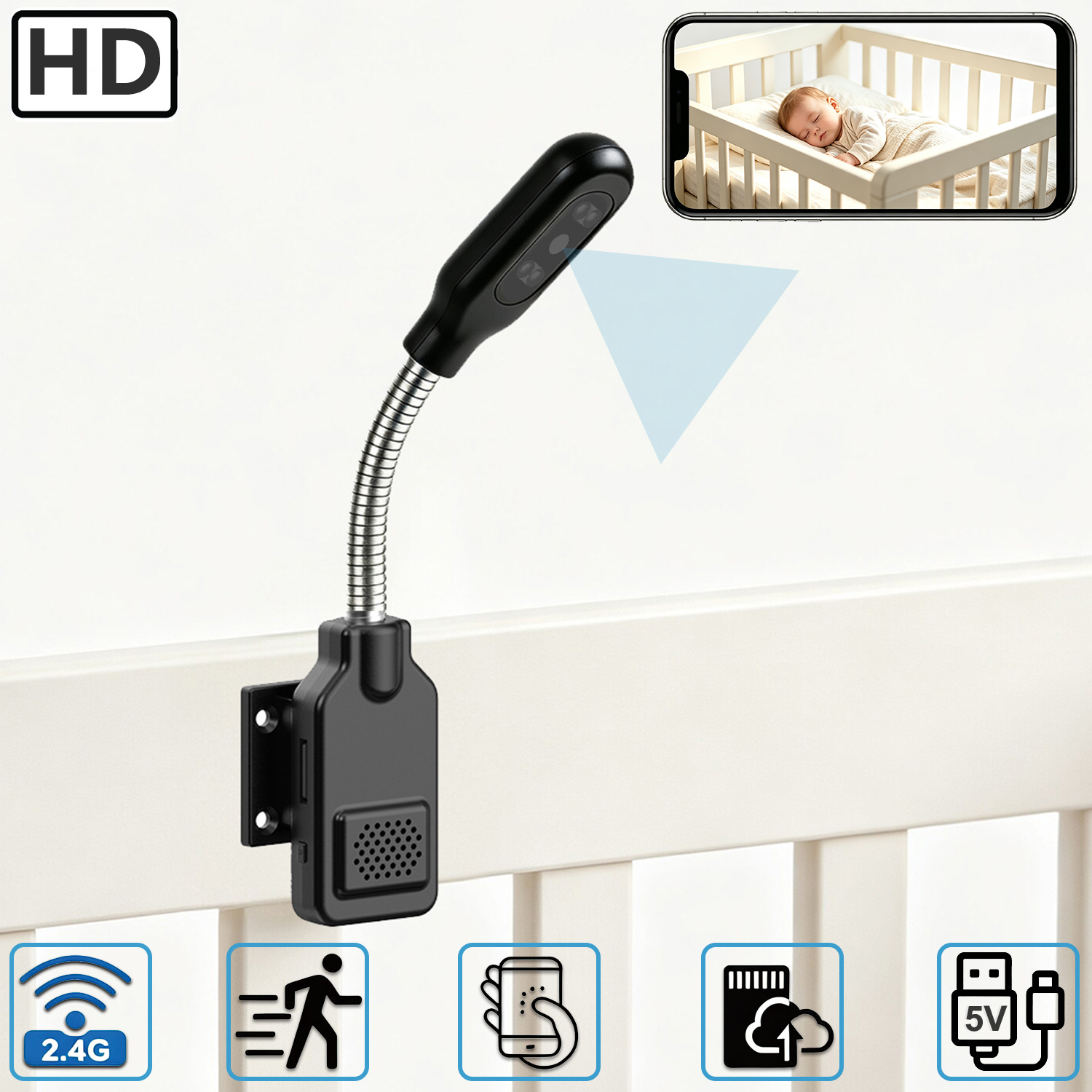 Flexible Gooseneck Baby Pet Mo - Smart Pet Feeder Camera Wifi 评论和价格