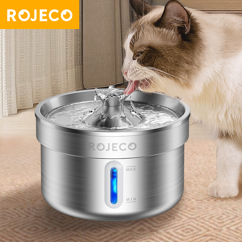 ROJECO Stainless Steel Cat Wat - Smart Pet Water Fountain Wifi 评论和价格