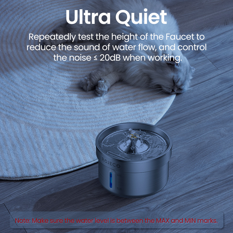 ROJECO Stainless Steel Cat Wat - Smart Pet Water Fountain Wifi 评论和价格