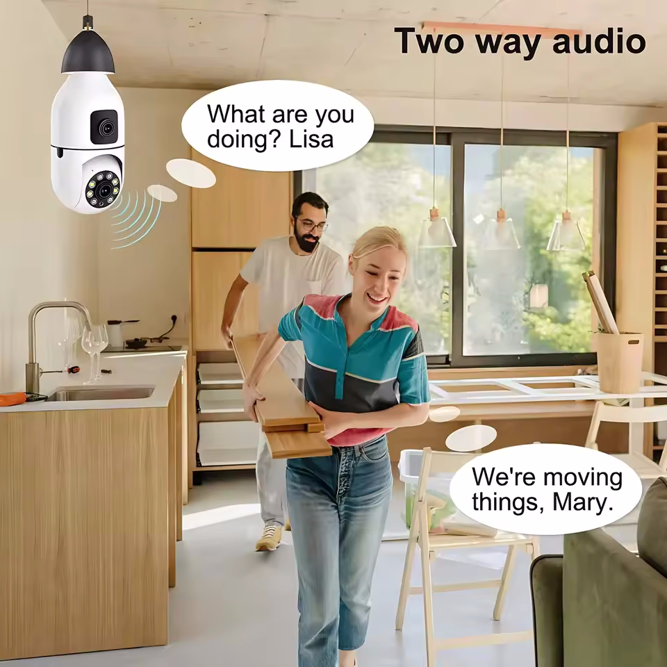 WiFi IP Camera E27 Bulb Cam 8M - Smart Pet Feeder Camera Wifi 评论和价格