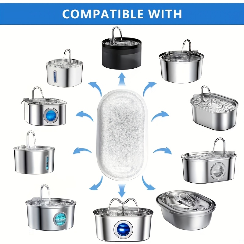 12pcs/24pcs Cat Water Dispense - Pet Fountain Filter Replacement 评论和价格