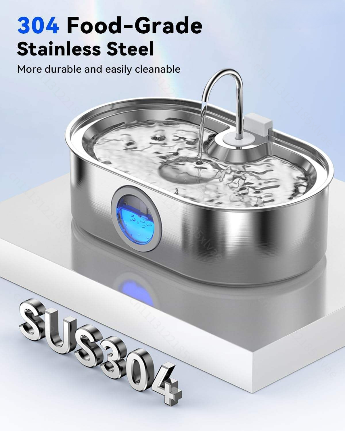 13L Stainless Steel Automatic  - Dog Water Fountain Large 评论和价格