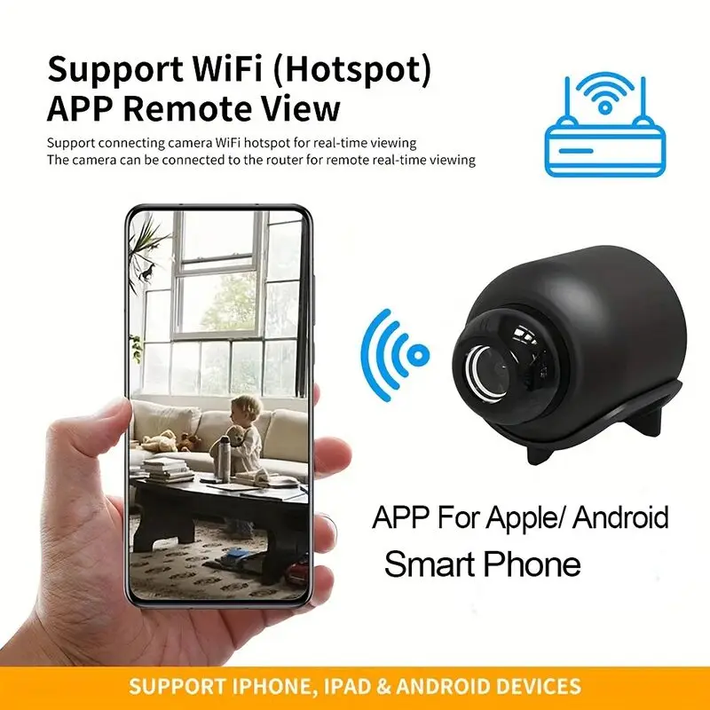 1080P HD Mini WiFi Camera, Wir - Smart Pet Feeder Camera Wifi 评论和价格