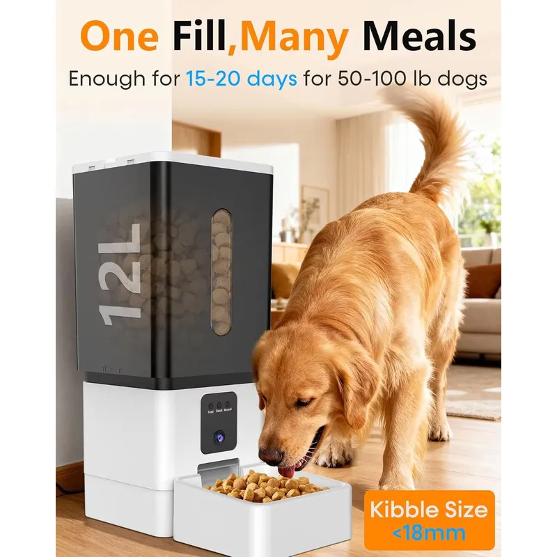 12L Automatic Wifi Pet Food Di - Pet Feeder App Control Portion 评论和价格