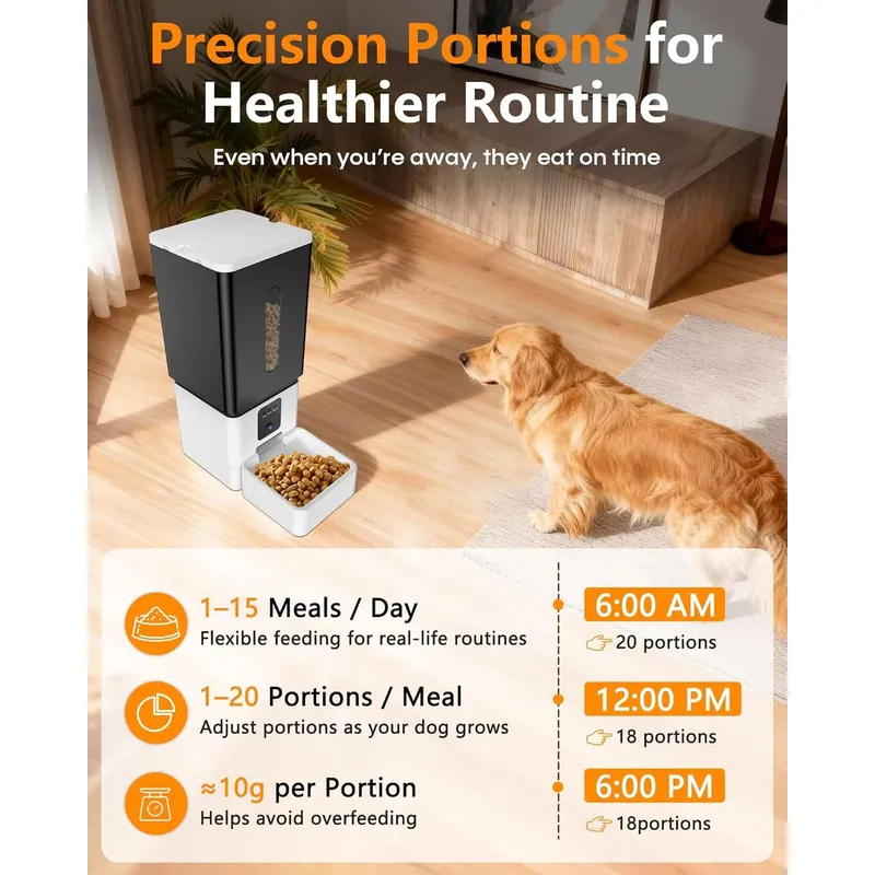 12L Automatic Wifi Pet Food Di - Pet Feeder App Control Portion 评论和价格