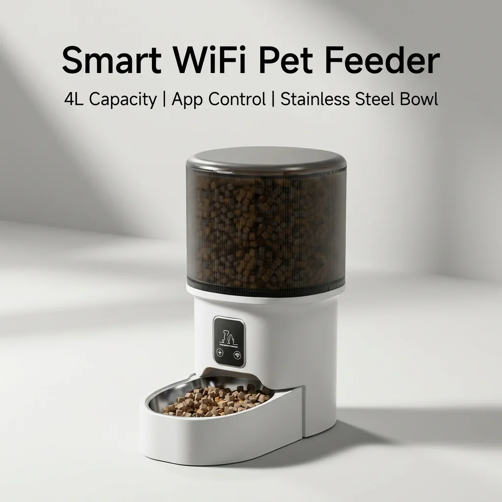 Smart Automatic Pet Feeder WiF - Pet Feeder App Control Portion 评论和价格
