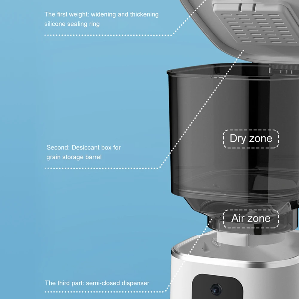 Large 6L Automatic Pet Feeder  - Automatic Cat Feeder 6L Timed 评论和价格