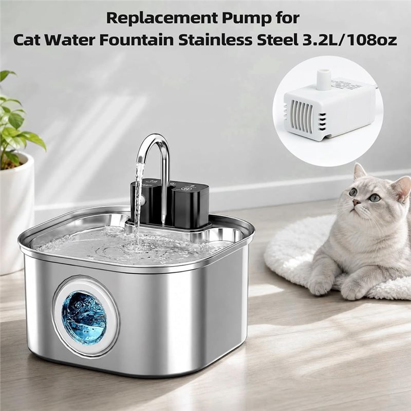 ABAE-Pet Fountain Pump For 3.2 - Wireless Pet Water Fountain Battery 评论和价格