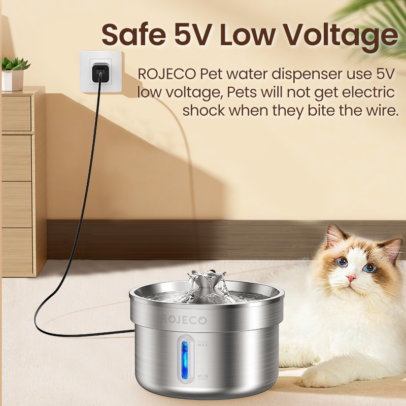 ROJECO Stainless Steel Pet Dri - Smart Pet Water Fountain Wifi 评论和价格