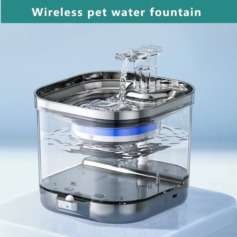 Automatic Pet Drinking Fountai - Wireless Pet Water Fountain Battery 评论和价格