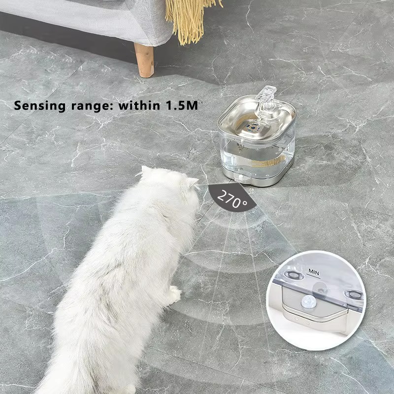 Automatic Pet Drinking Fountai - Wireless Pet Water Fountain Battery 评论和价格