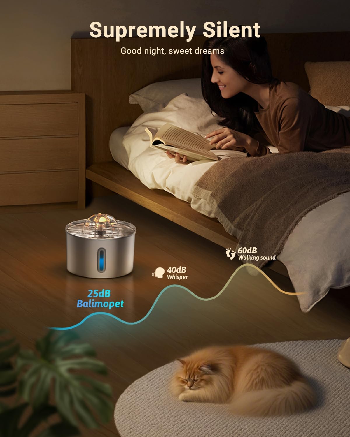 ZYFeeder 2.2L Stainless Steel  - Smart Pet Water Fountain Wifi 评论和价格