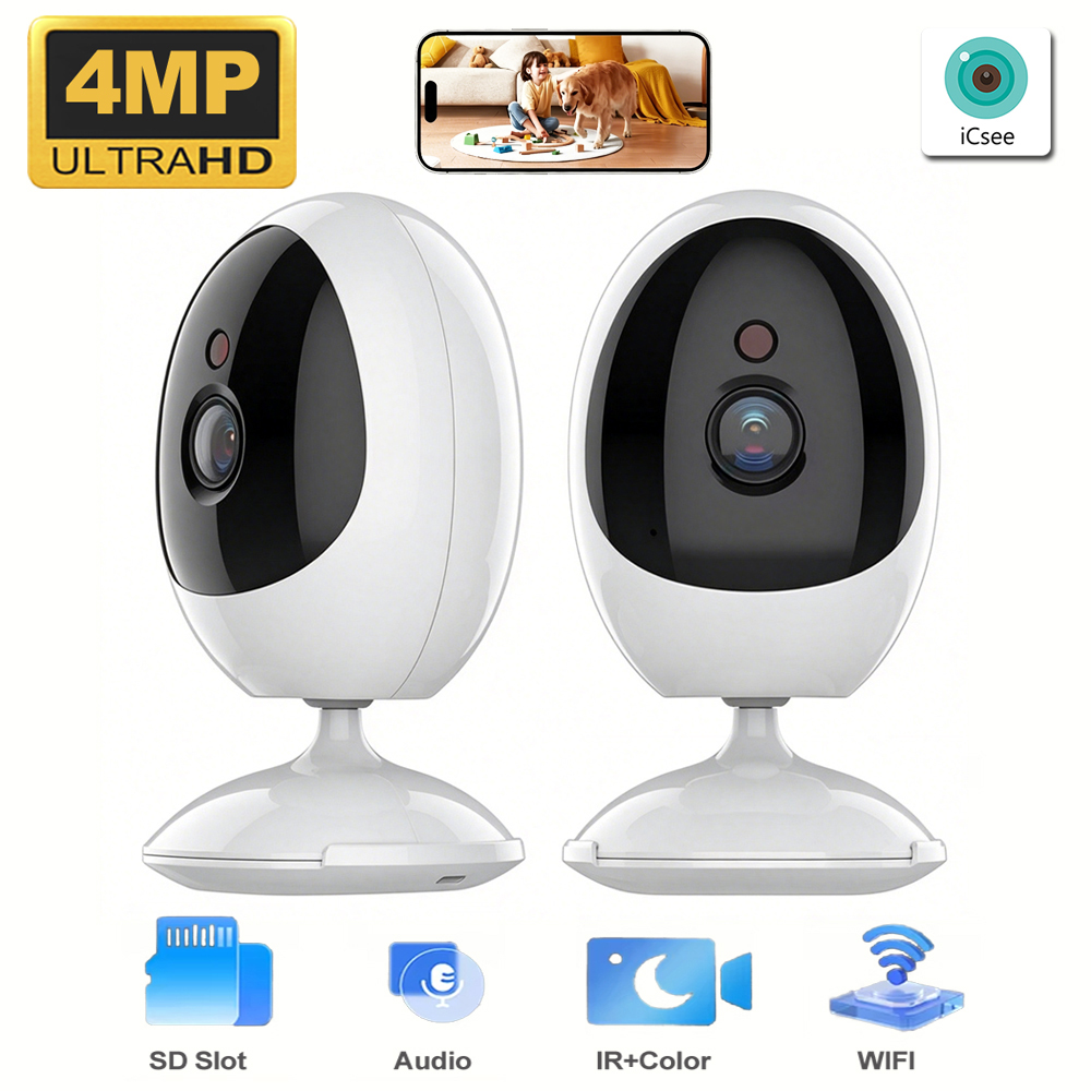 4MP WiFi Indoor Baby Pet Monit - Smart Pet Feeder Camera Wifi 评论和价格