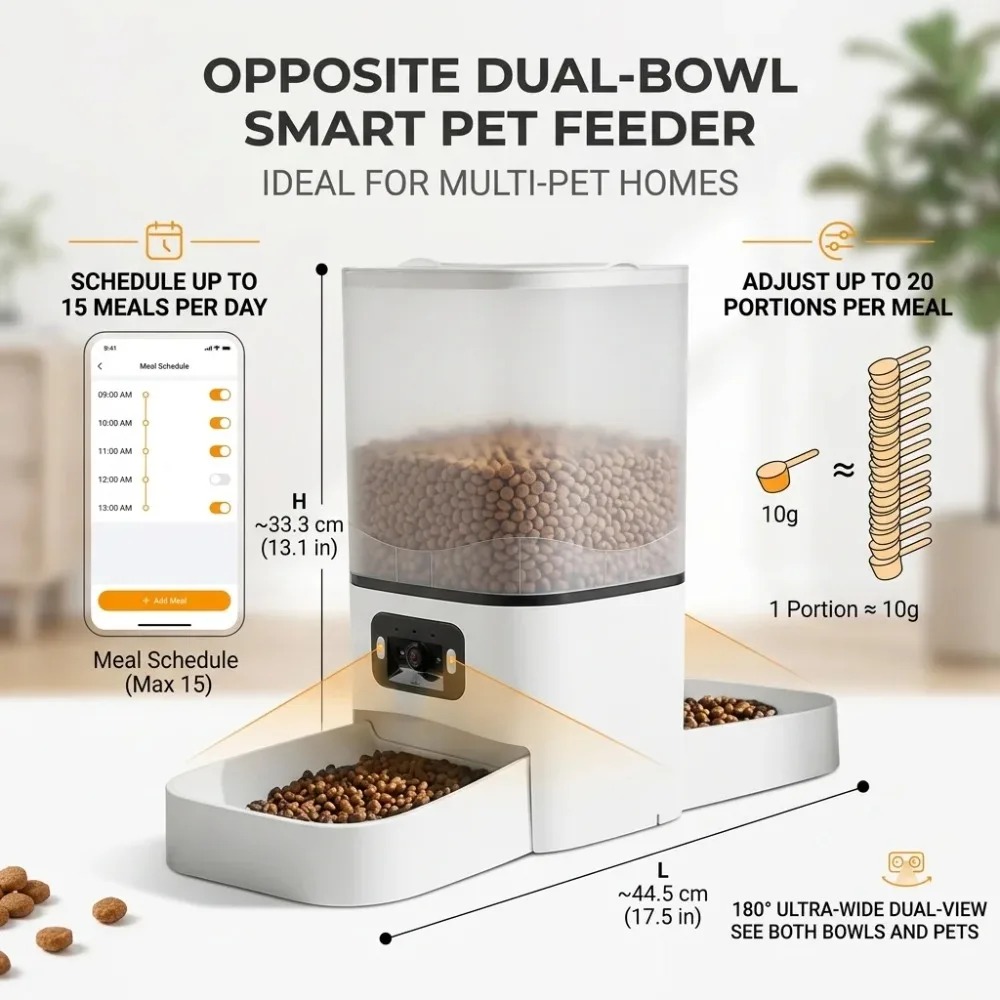 6L Smart Automatic Pet Feeder  - Automatic Cat Feeder 6L Timed 评论和价格
